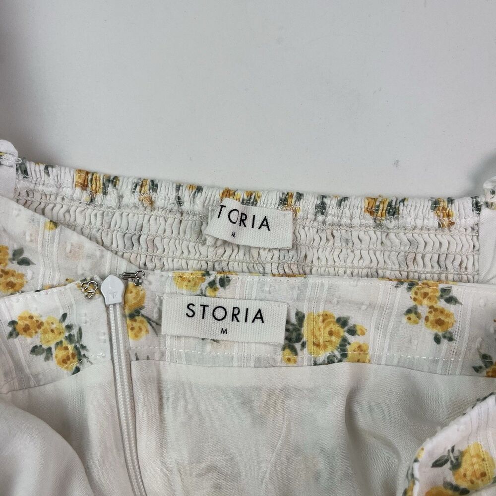 Storia Ditsy Floral Skirt Top Set M Smocked Cowgirl Festival Cotatgecor - Picture 5 of 12